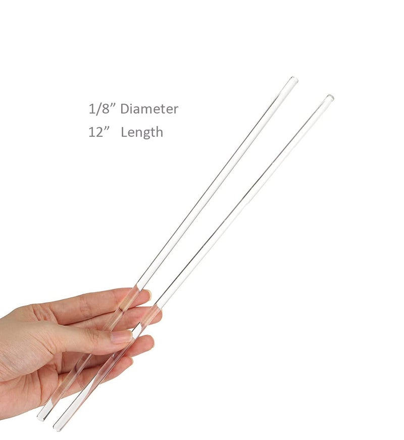 Eliphs 30pcs 1/8 x 12in Acrylic Dowel Rods Sticks, Clear Round Plastic Rods - Image 2